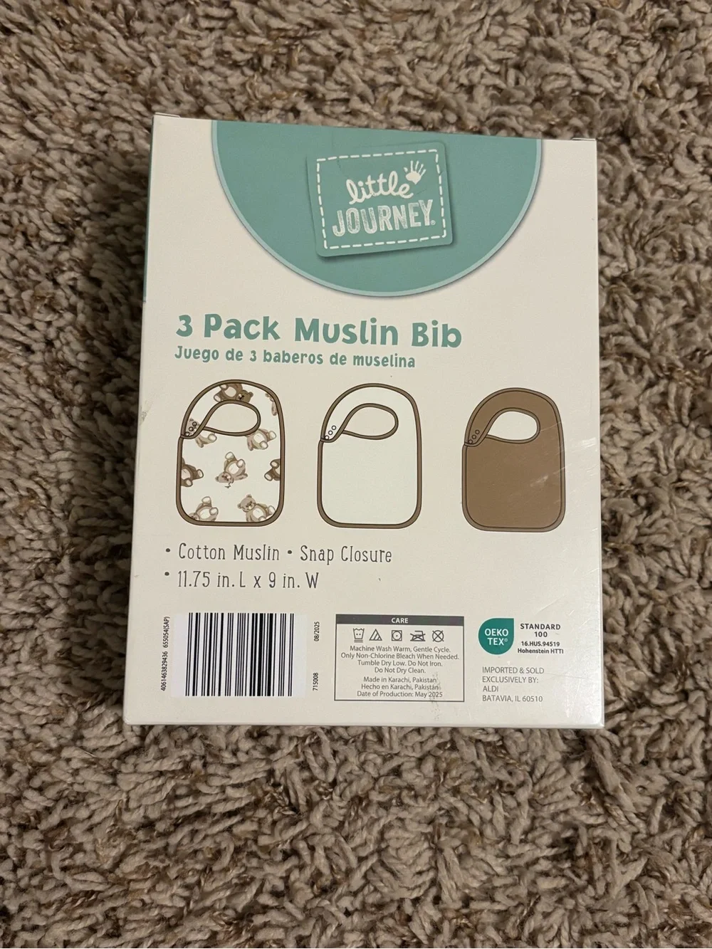 Little Journey muslin bibs